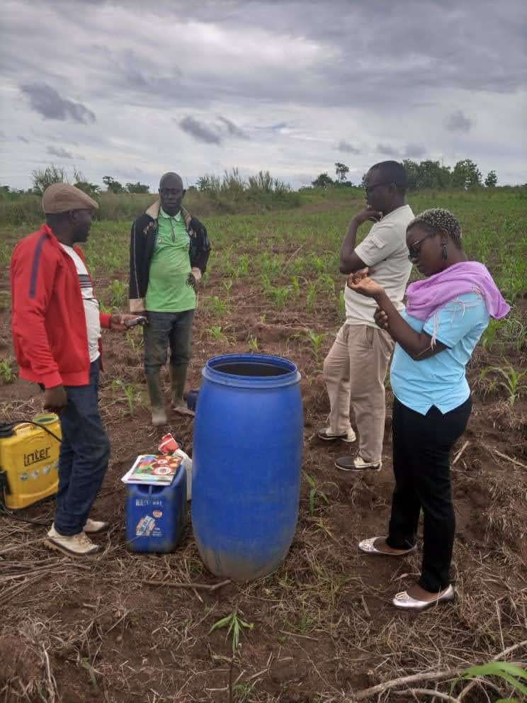 Distribution d'intrants à un groupement de producteurs